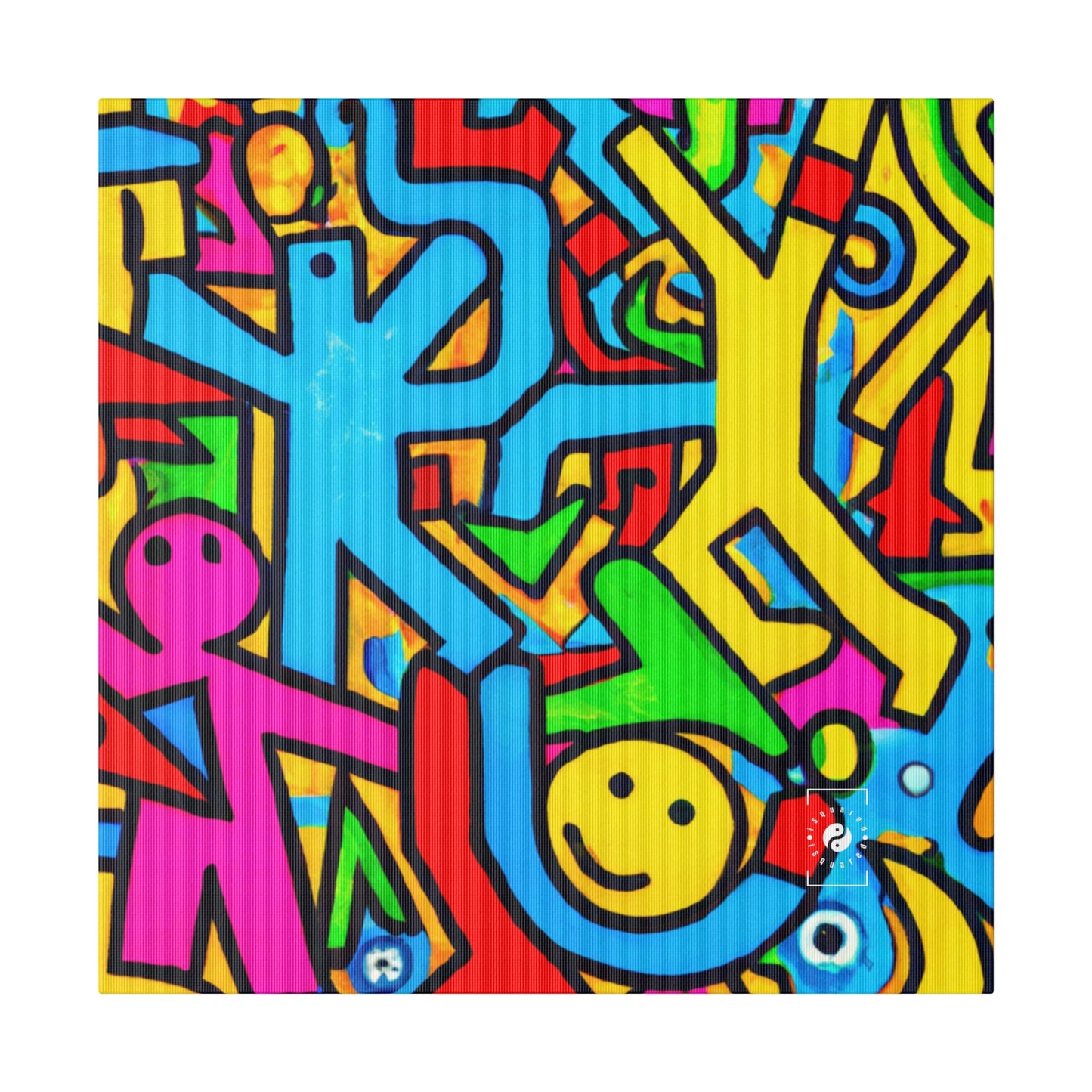 symbols of happiness - Art Print Canvas