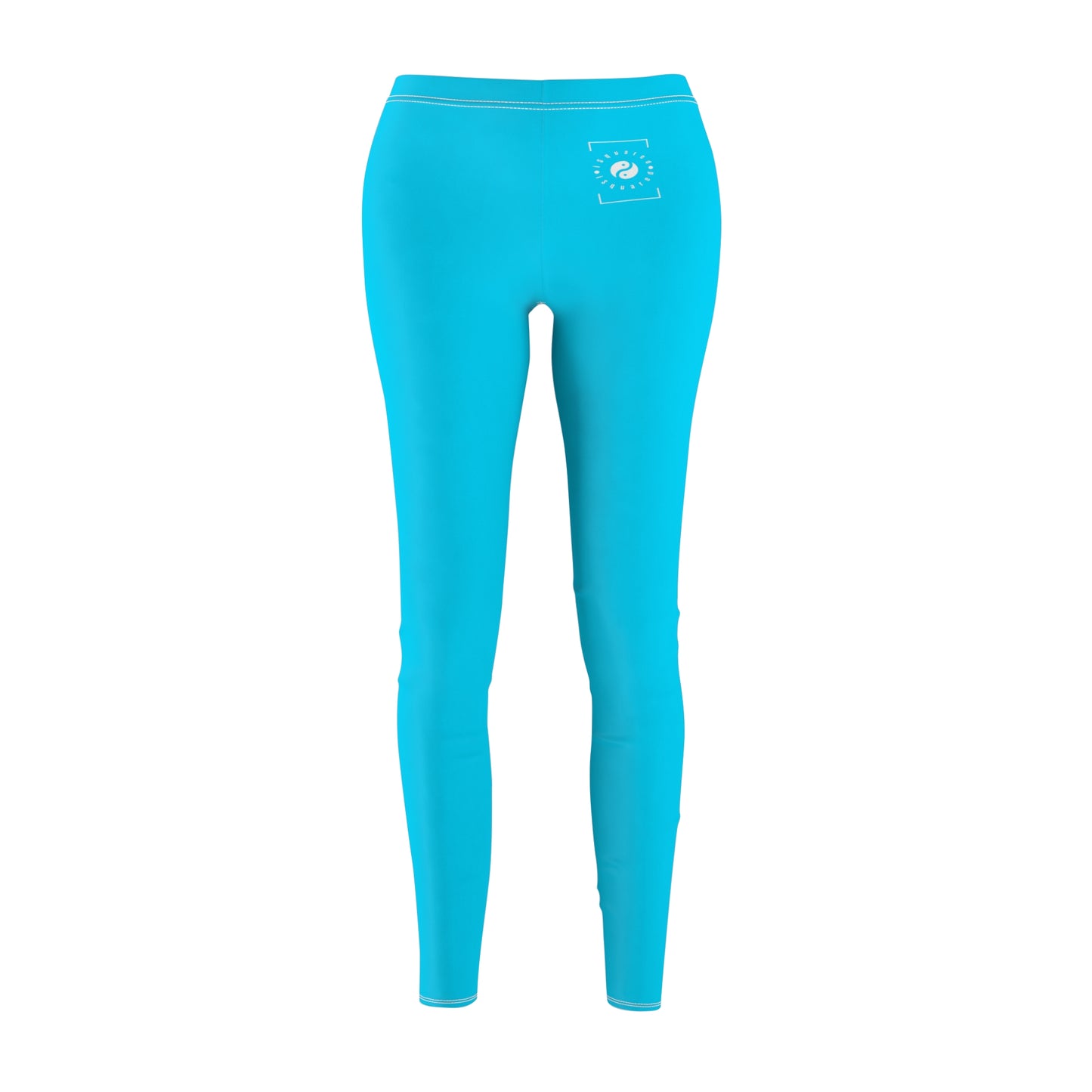 #04D9FF Bleu fluo - Leggings décontractés