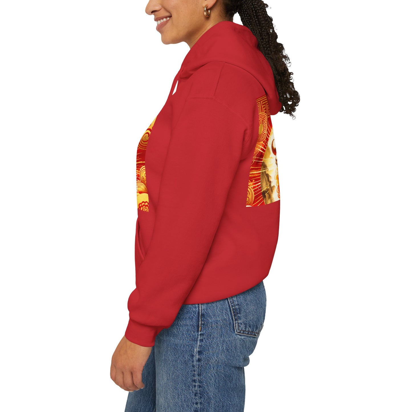 "Auspicious Gold of Divine Ewe: A Lunar New Year Revelry" - Hoodie