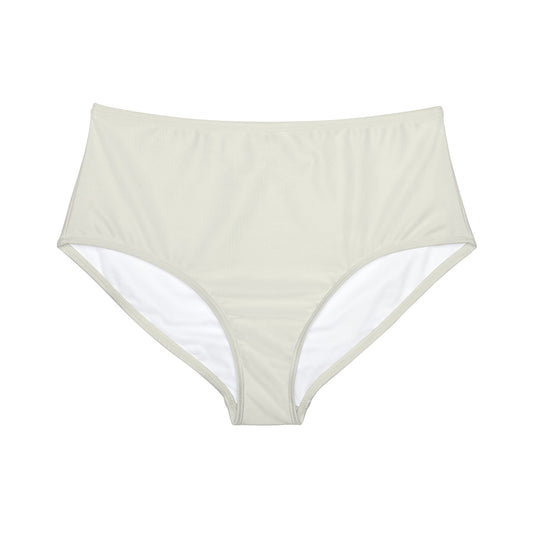 #E9E7DA Ivory - High Waisted Bikini Bottom