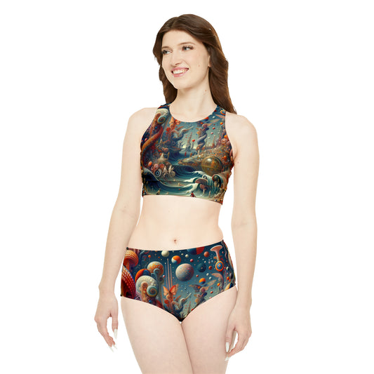 Kaleidoscopic Eden - Hot Yoga Bikini Set