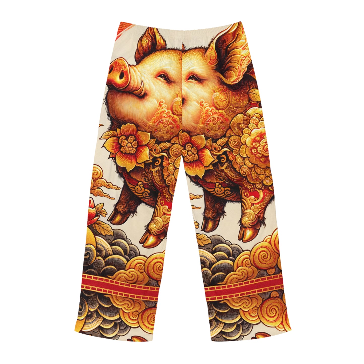 "Golden Prosperity: The Divine Boar Celebration" - men's Lounge Pants