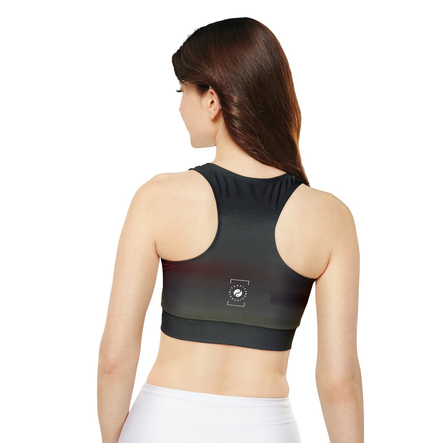 "Shadowed Harmony" - Lined & Padded Sports Bra