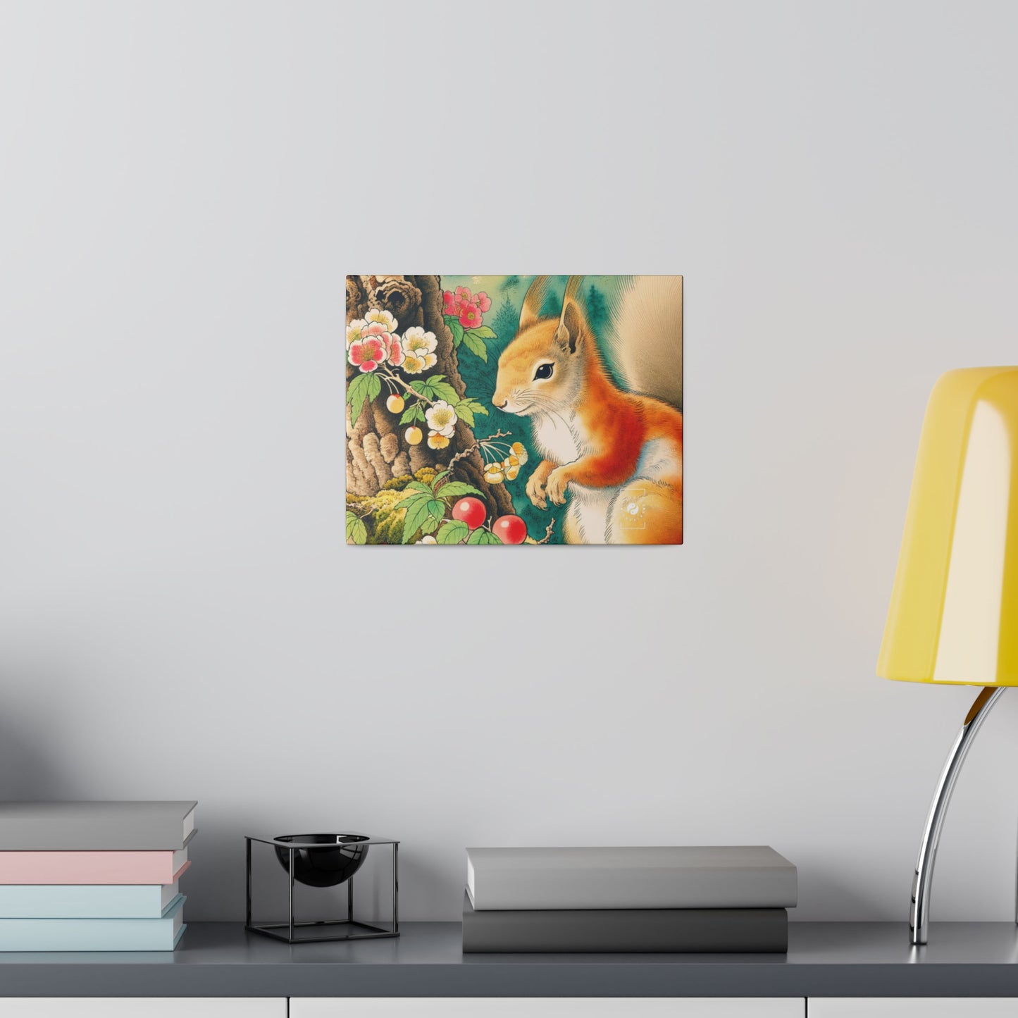 Squirrel's Serenity  - Art Print Canvas