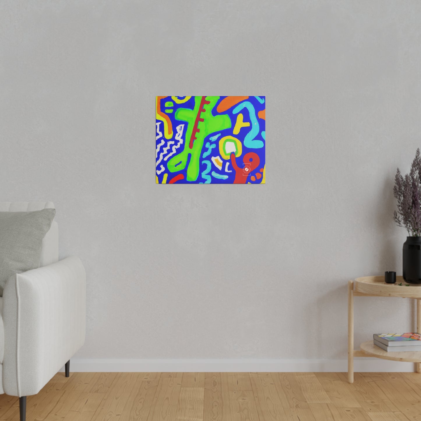 "Chroma Glyphe Symphony" - Impression sur toile