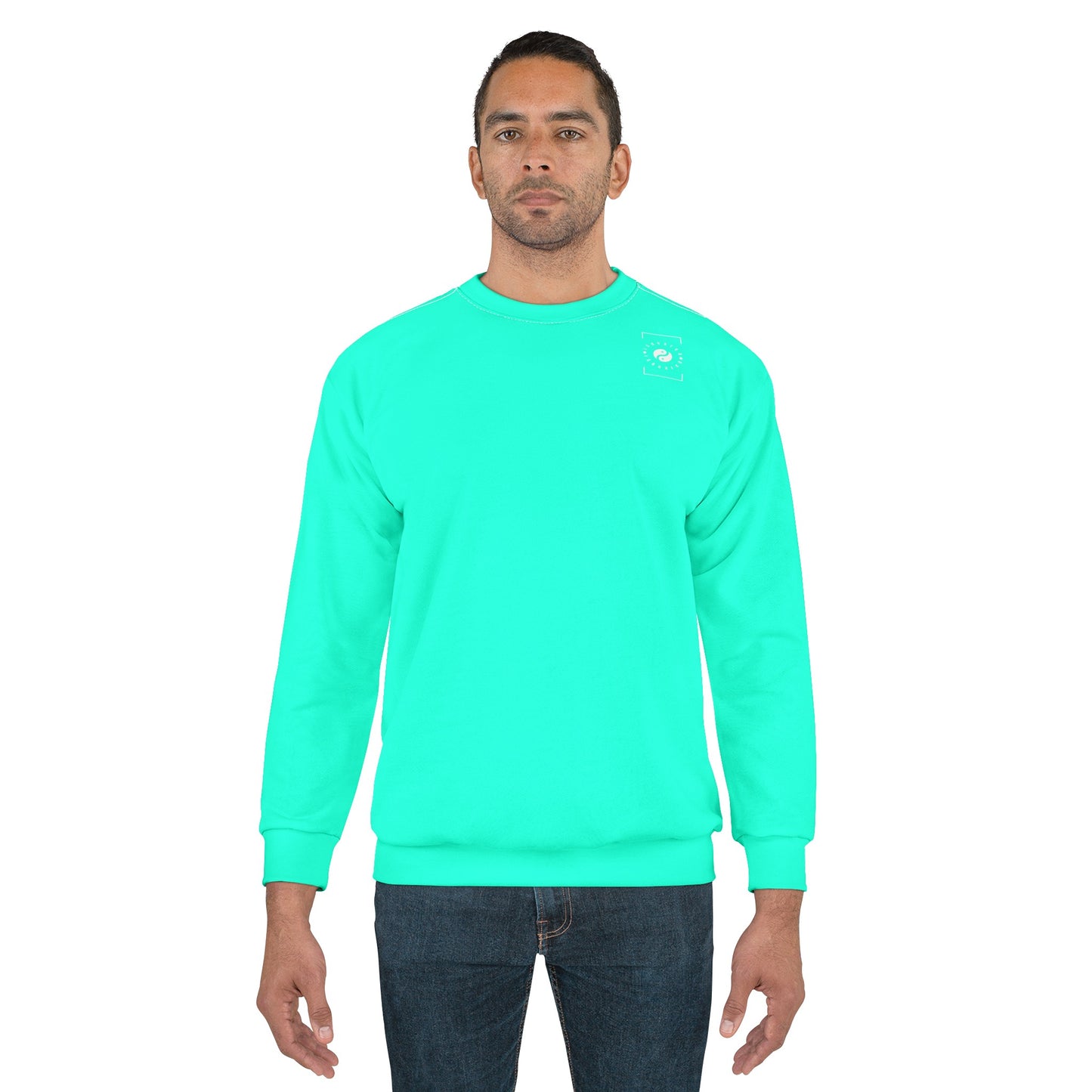 Neon Teal #11ffe3 - Unisex Sweatshirt
