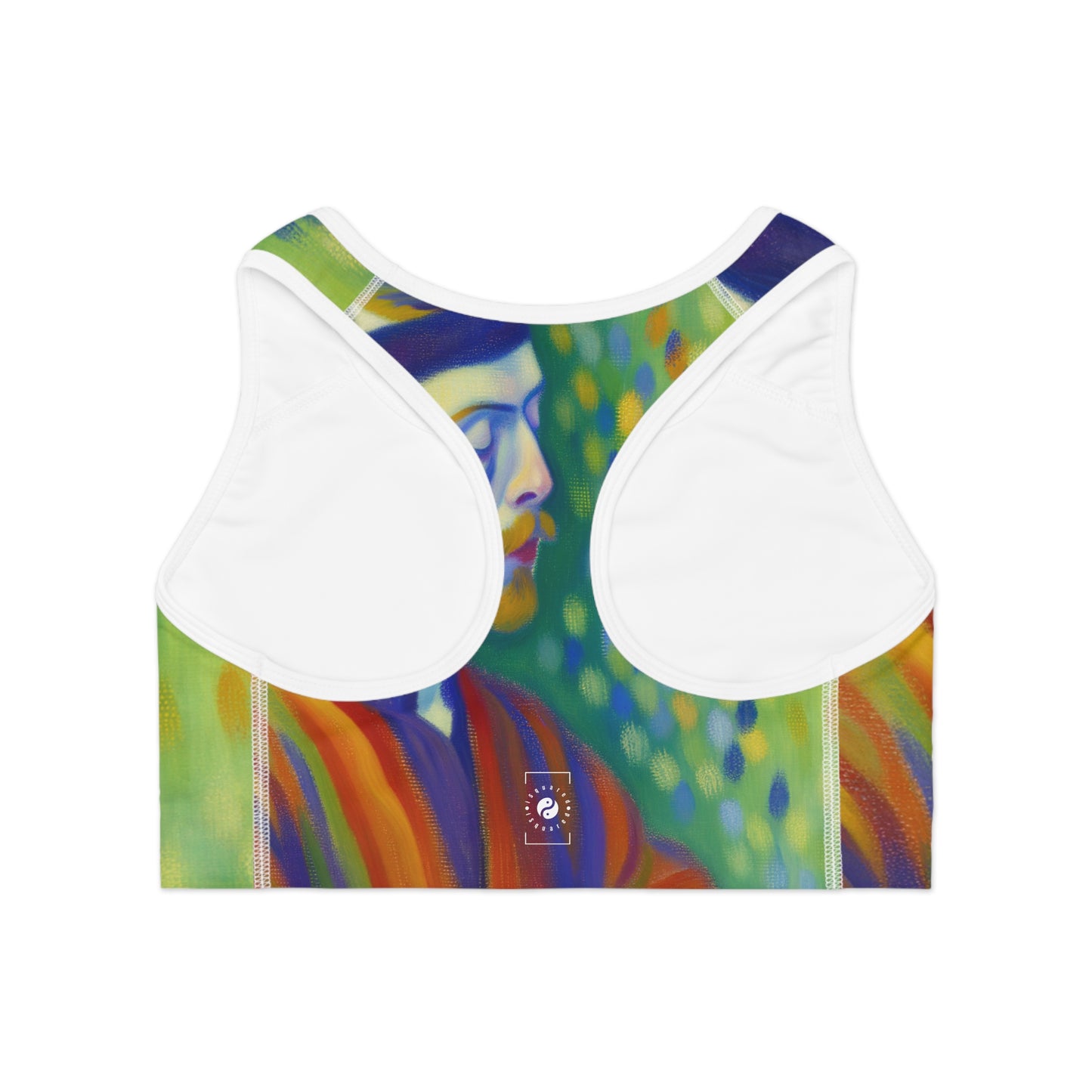 "Serene Resilience: A Frida's Solitude in hues" - High Performance Sports Bra