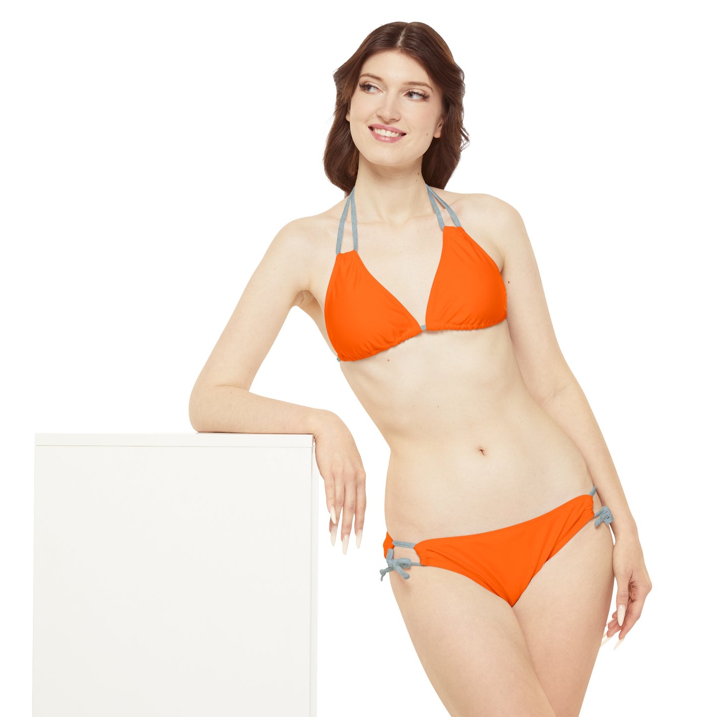 Orange fluo #FF6700 - Ensemble bikini à lacets