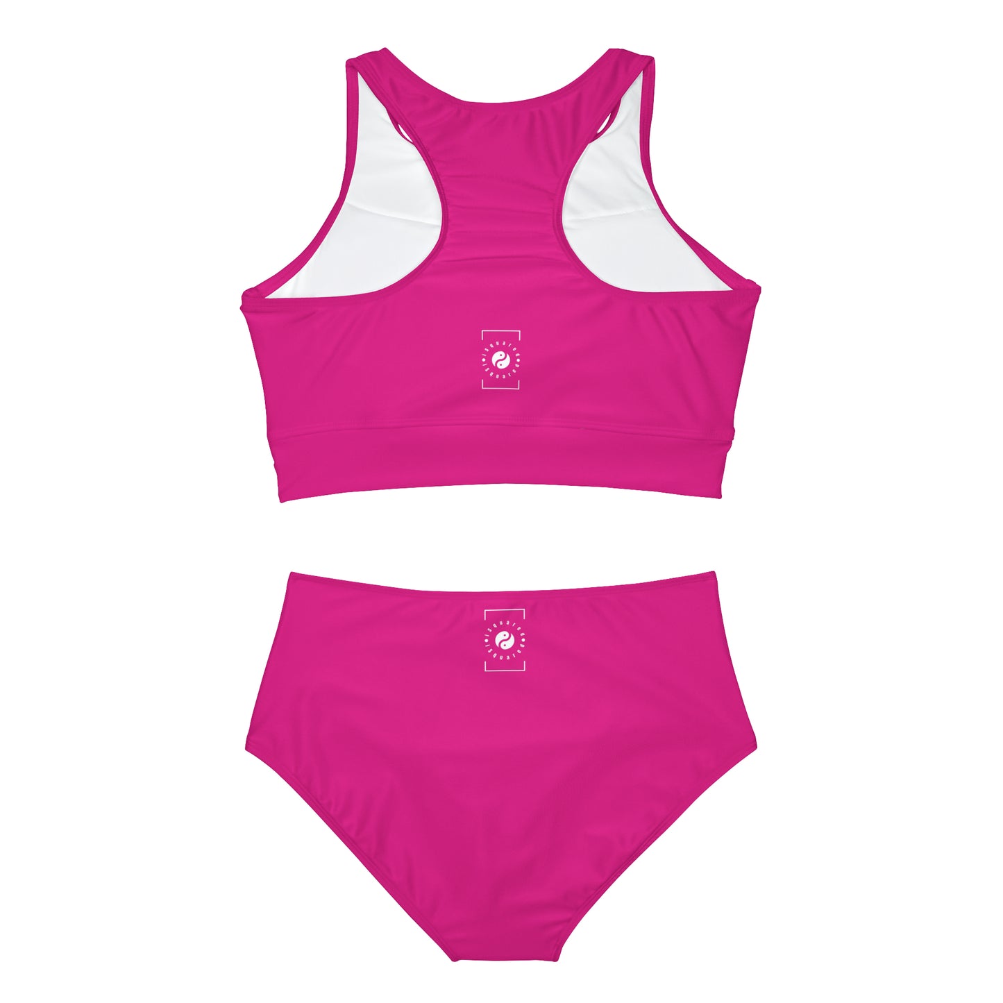 E0218A Rose - Ensemble bikini yoga chaud