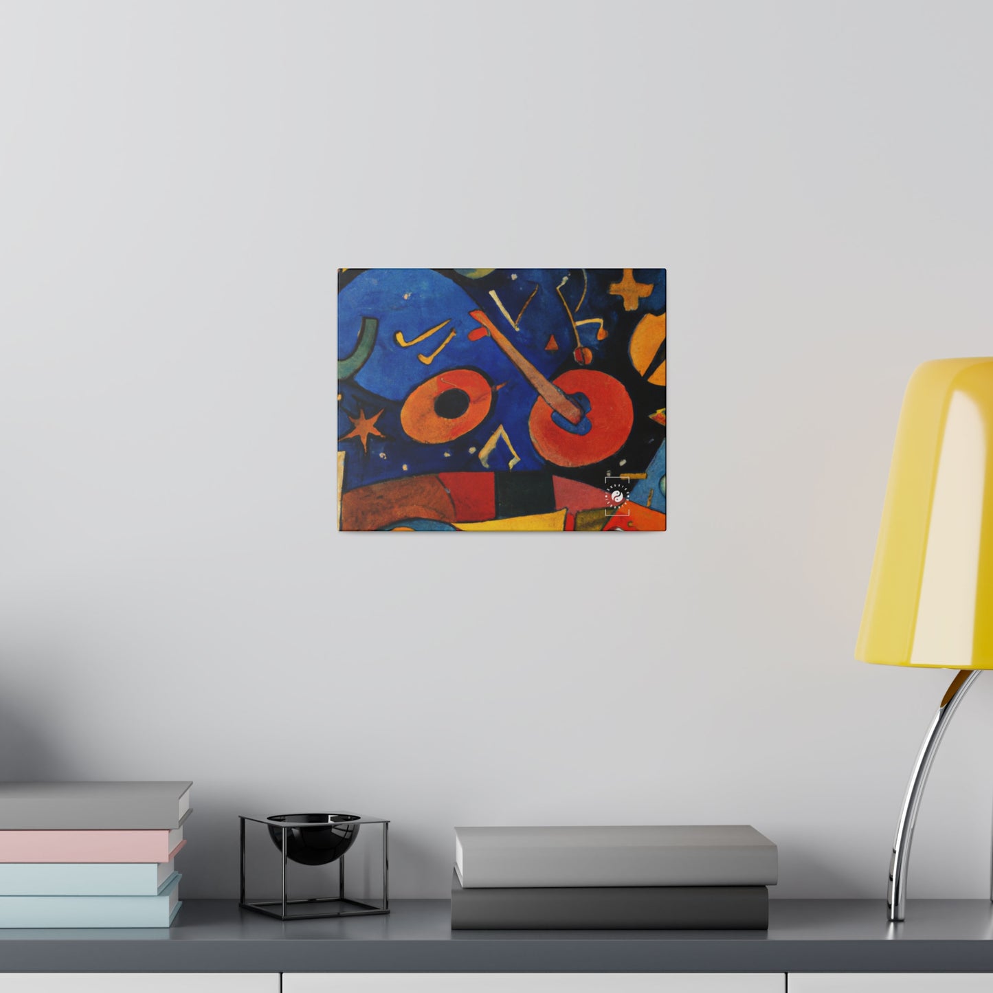 Melodic Abstractions: A Kandinskian Orchestra - Art Print Canvas