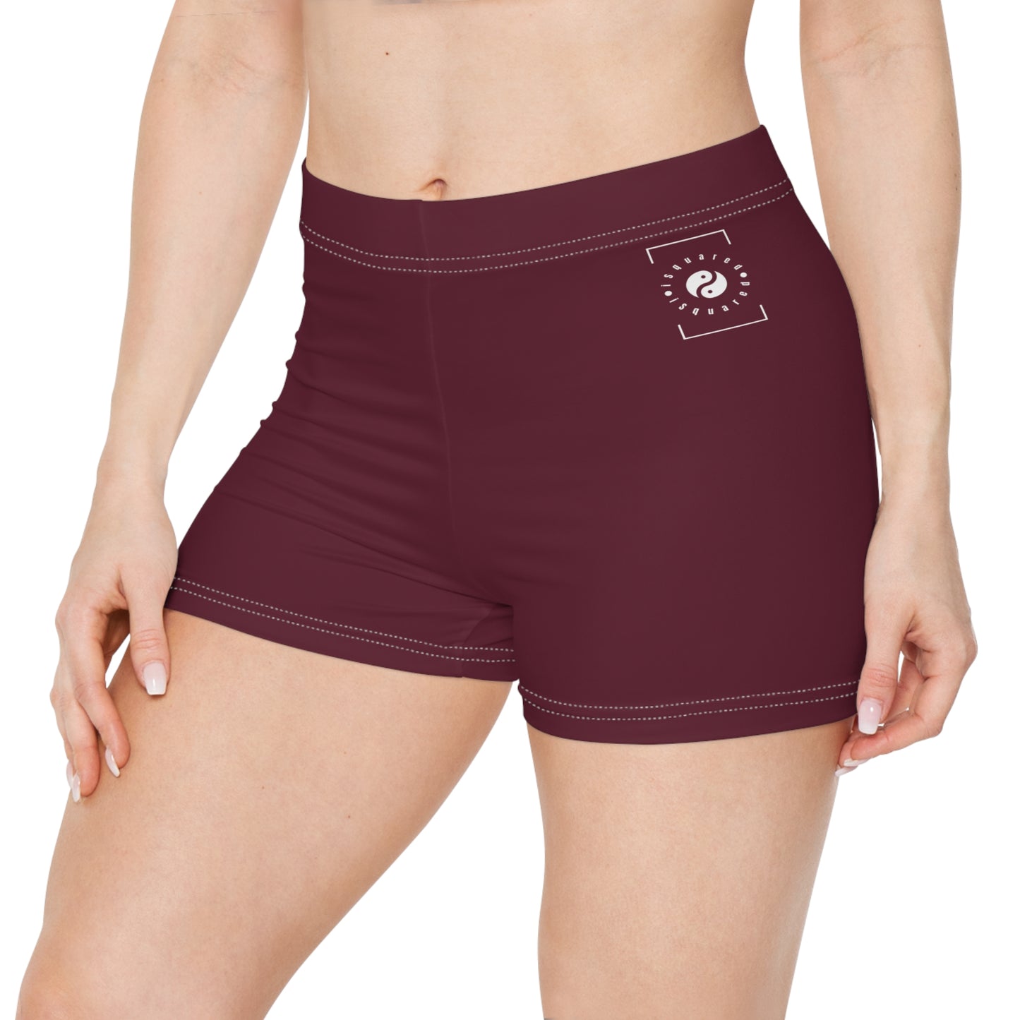 #60182D Deep Siena - Mini Hot Yoga Short