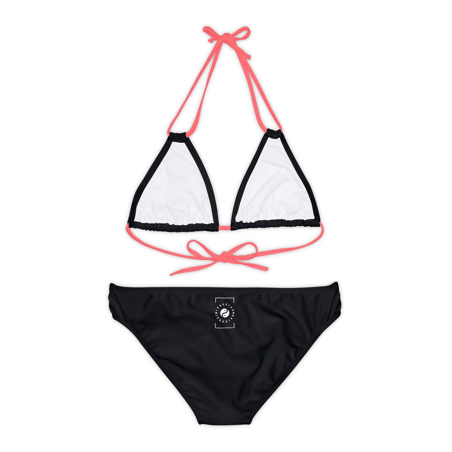 Pure Black - Ensemble bikini à lacets