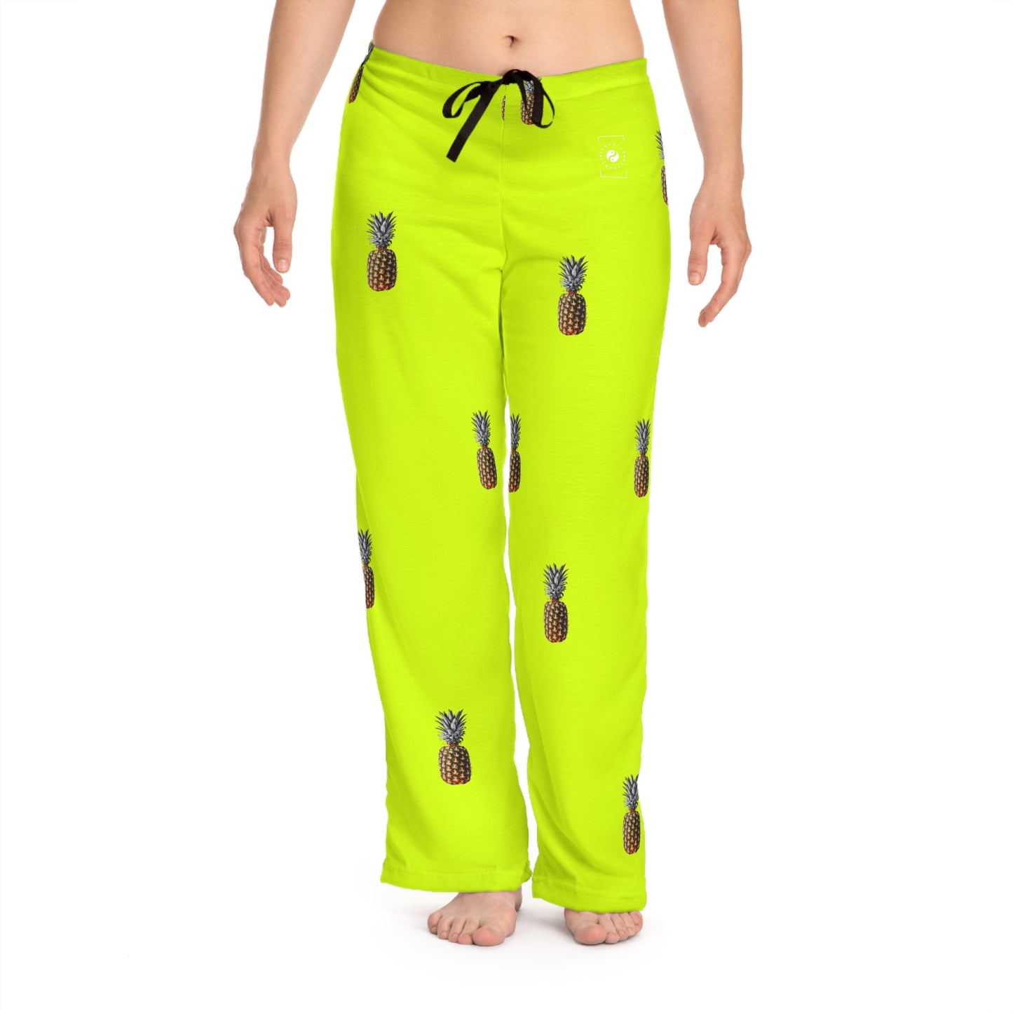 #D7FF11 Sharp Yellow + Pineapple - Women lounge pants