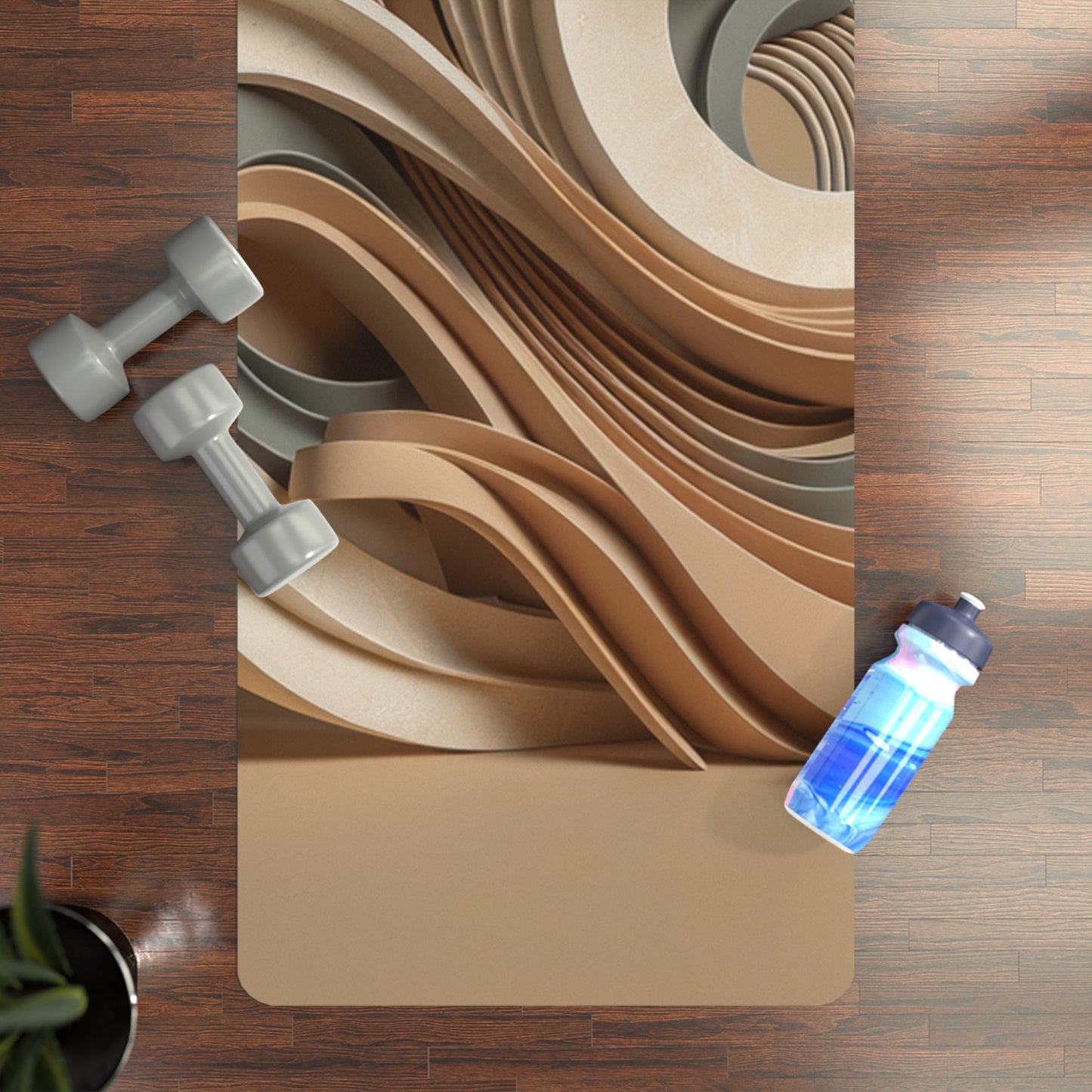 "Hepworth Hues: An Earth Tone Symphony" - Yoga Mat