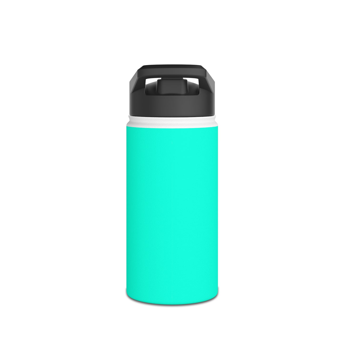 Neon Teal #11ffe3 - Water Bottle