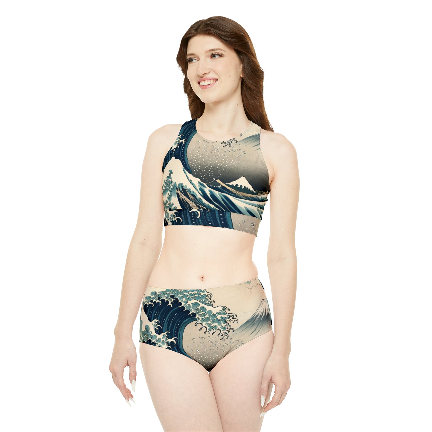 "Indigo Surge Eternity" - Ensemble de bikini de yoga chaud