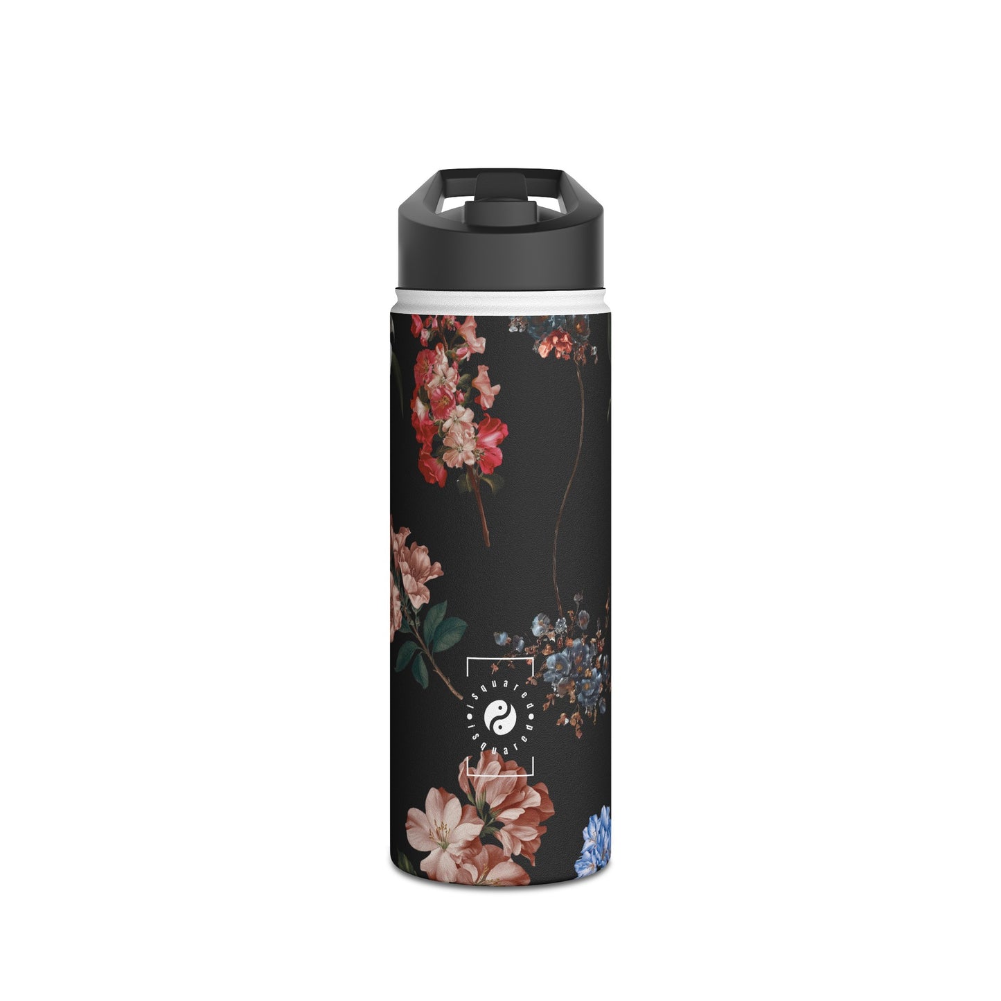 Botanicals on Black - Water Bottle