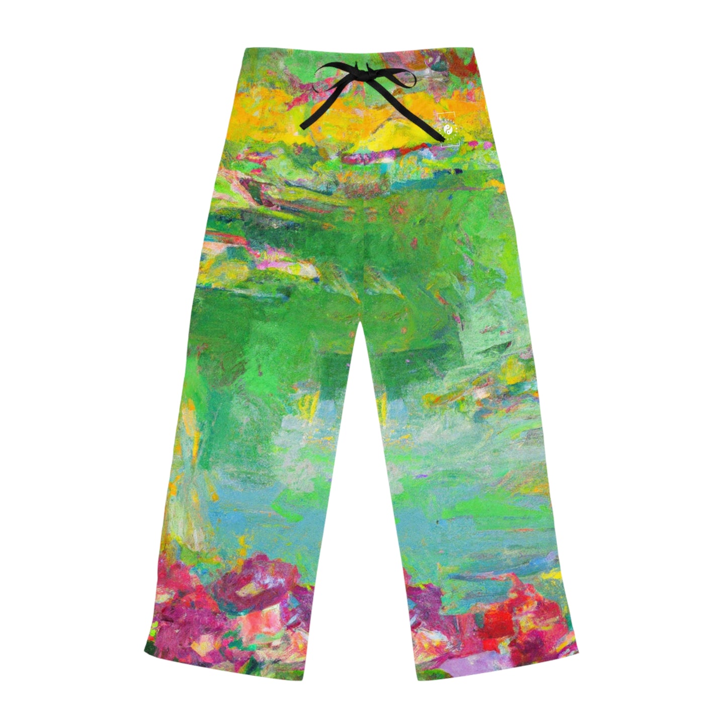 "Lily Aquarelle : Reflets du crépuscule" - Pantalon lounge femme