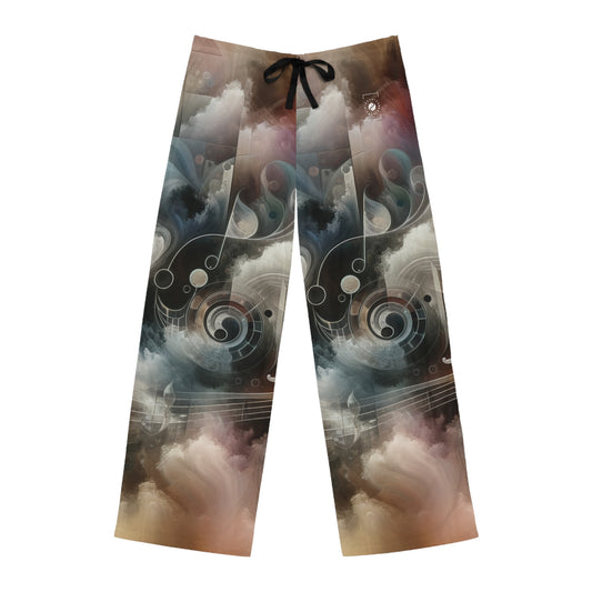 "Harmony of Descent: An Abstract Ode to La Traviata" - men's Lounge Pants