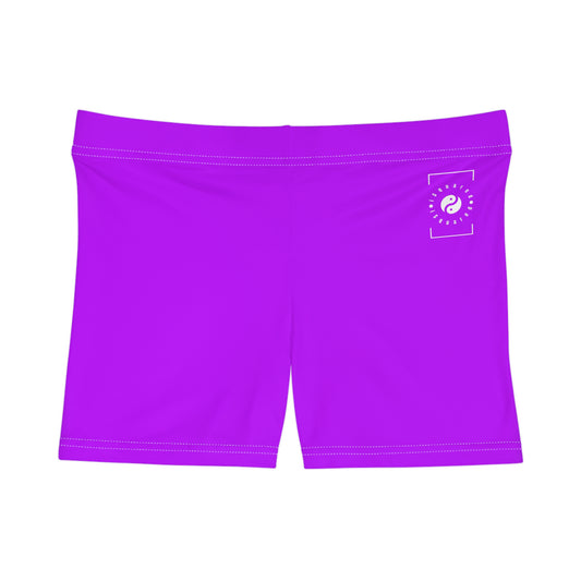 #BF00FF Violet électrique - Mini short de yoga chaud