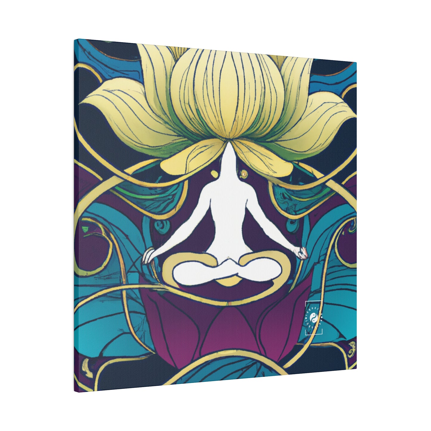 "Lotus Serenity Dance" - Art Print Canvas