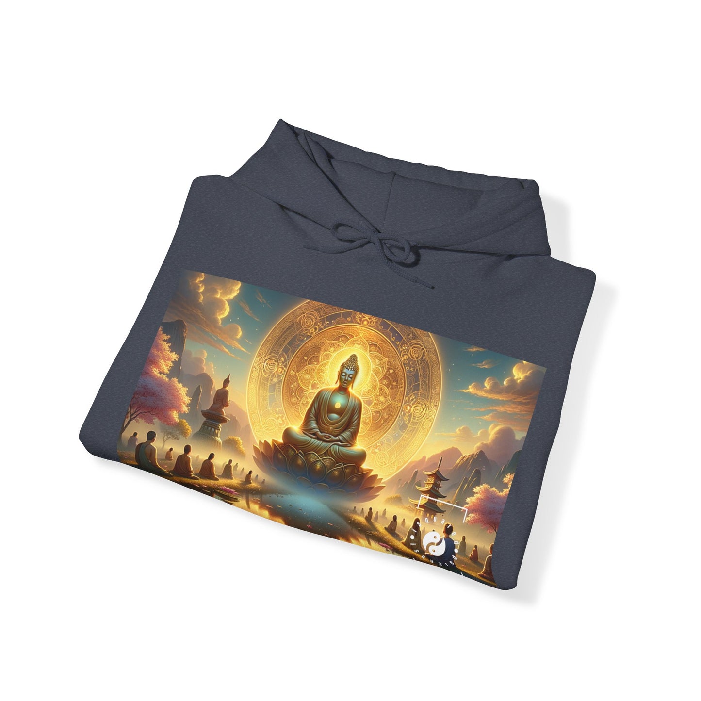 "Serenity in Transience: Illuminations of the Heart Sutra" - Hoodie