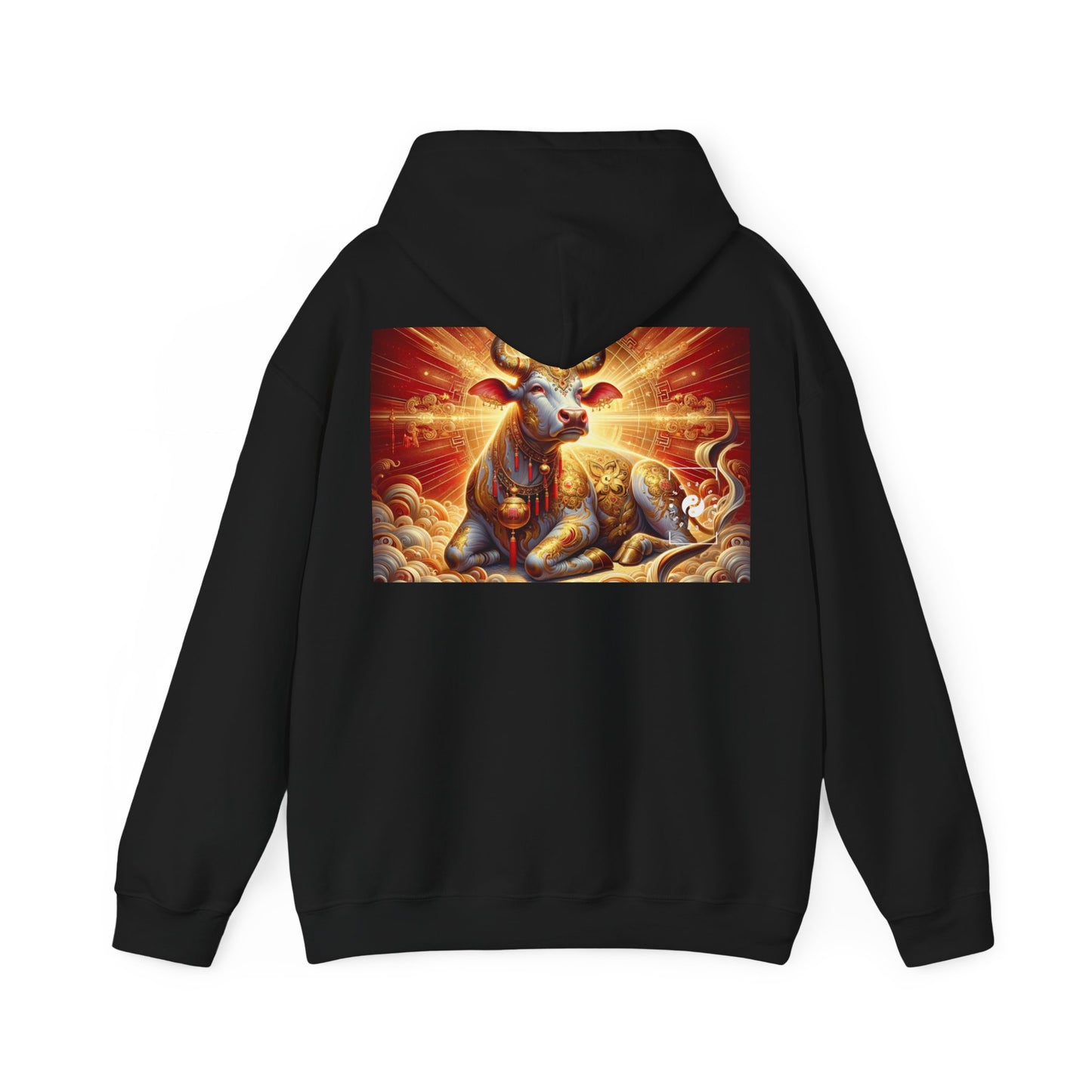 "Golden Euphoria: A Dance of the Divine Bovine" - Hoodie