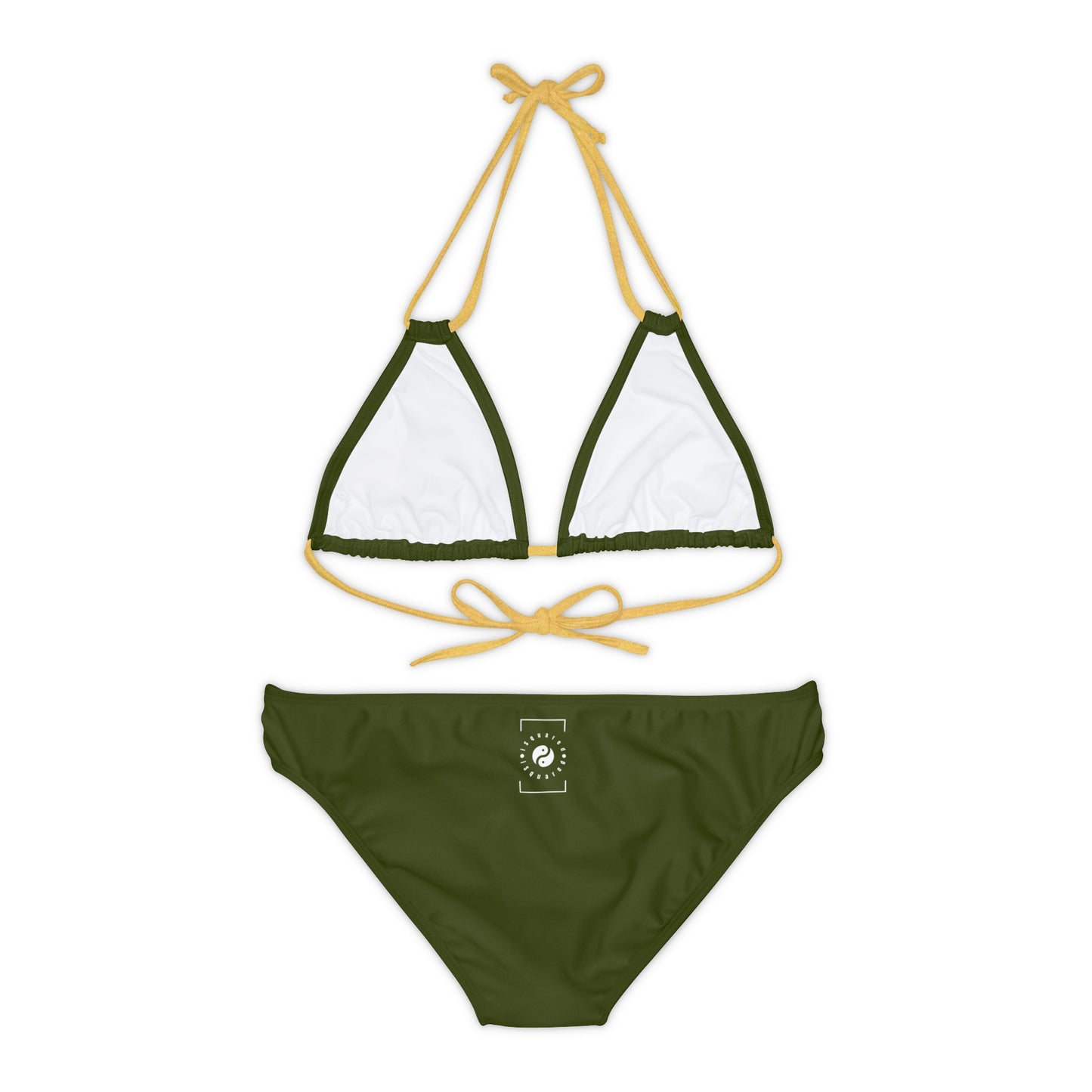 Camo Green - Ensemble bikini à lacets