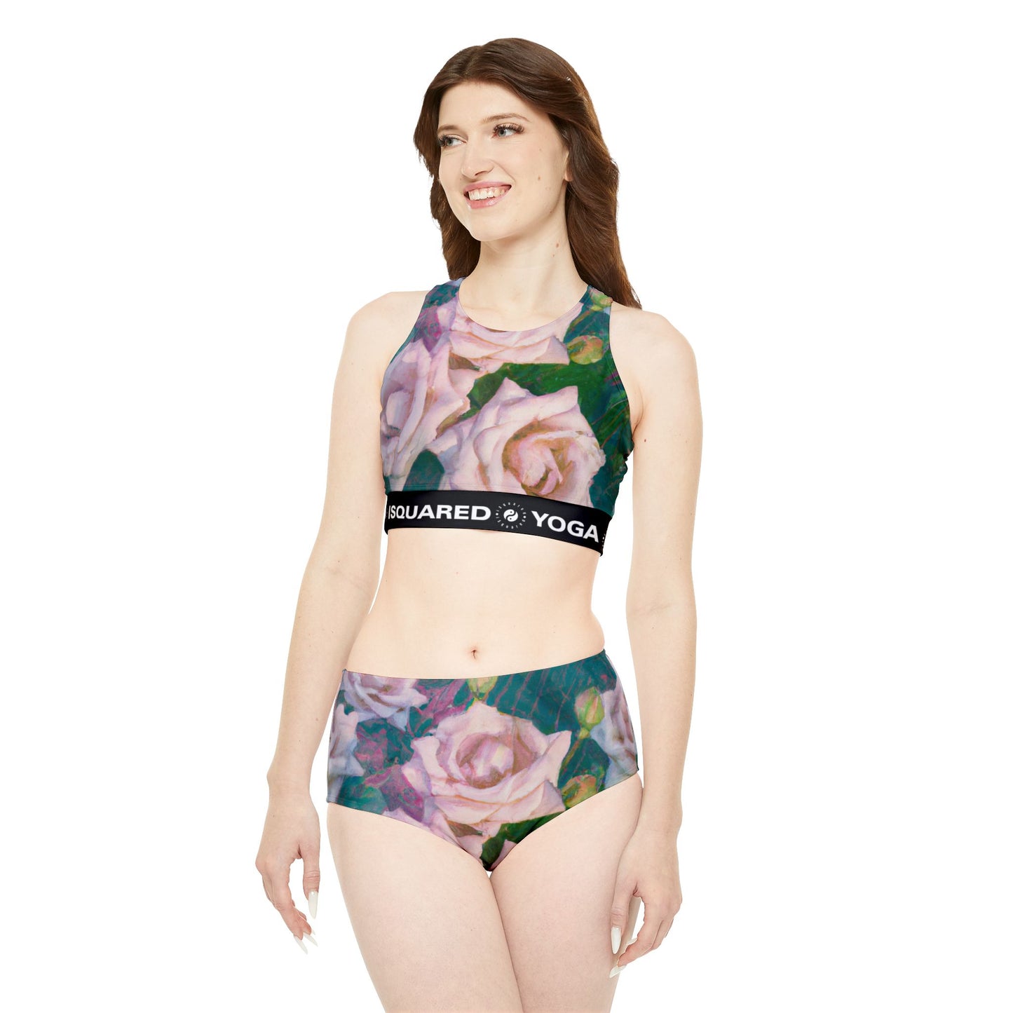 Cosmic Roses - Hot Yoga Bikini Set