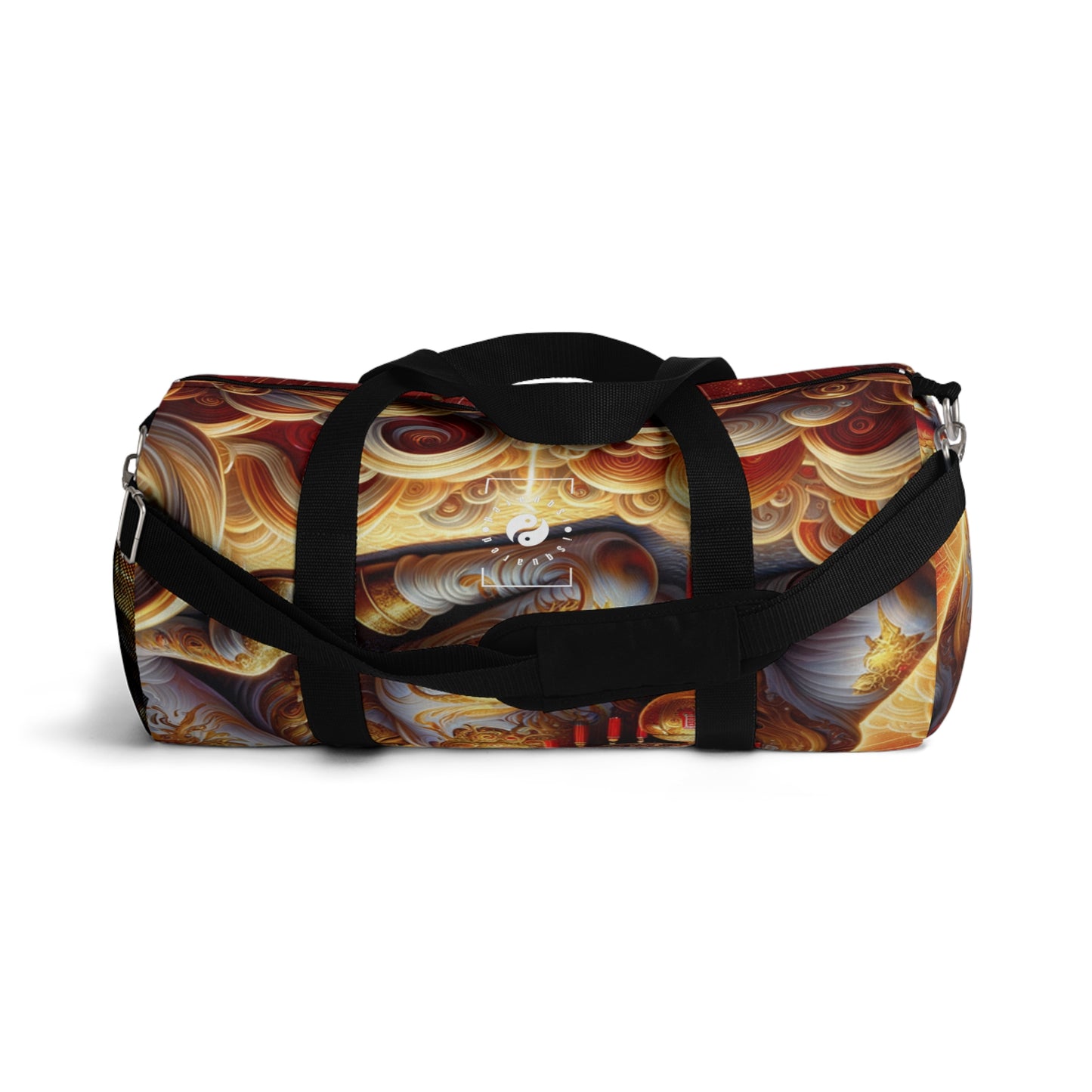 "Golden Euphoria: A Dance of the Divine Bovine" - Duffle Bag