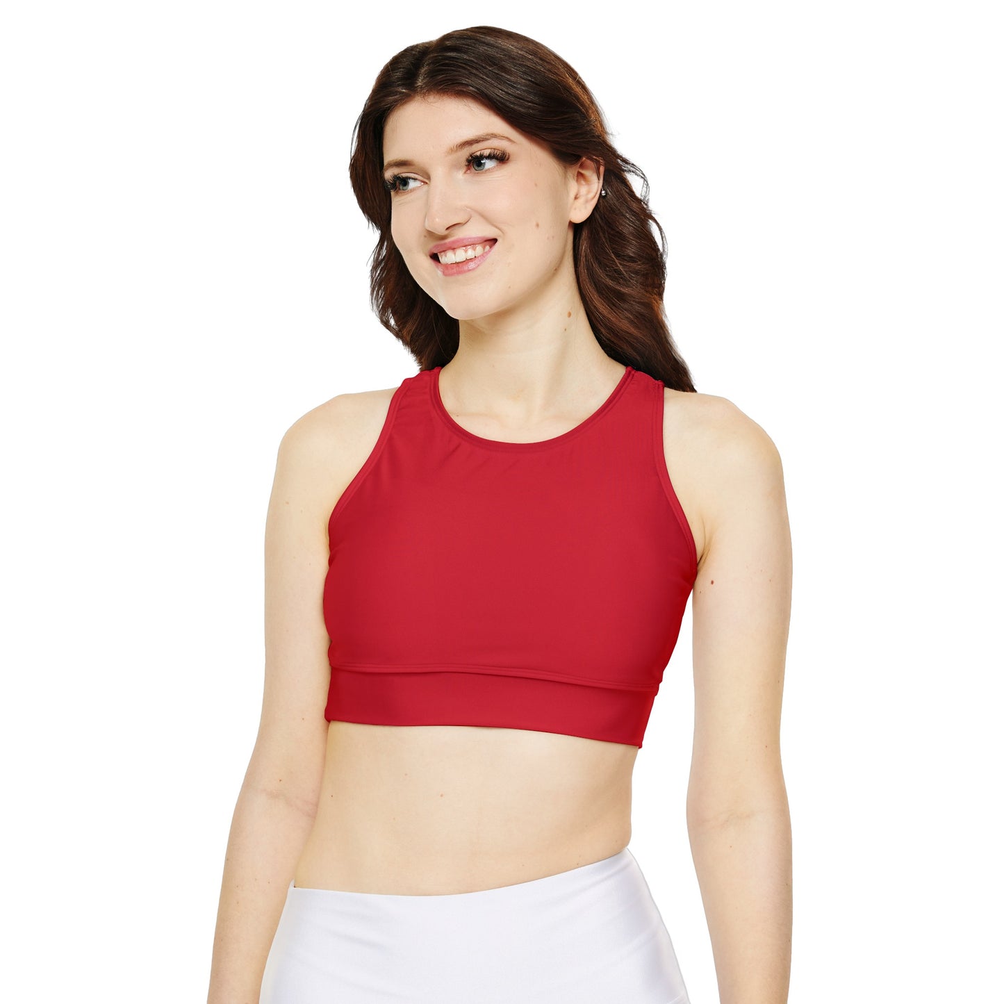#D10927 Scarlet Red - Lined & Padded Sports Bra