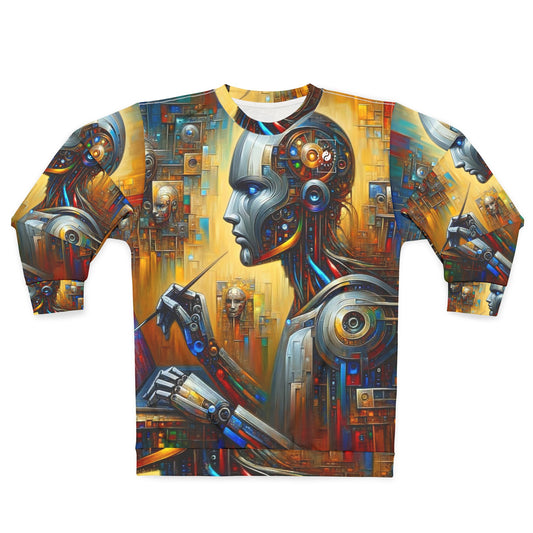 "TechnoGenesis: The Rise of AI" - Unisex Sweatshirt