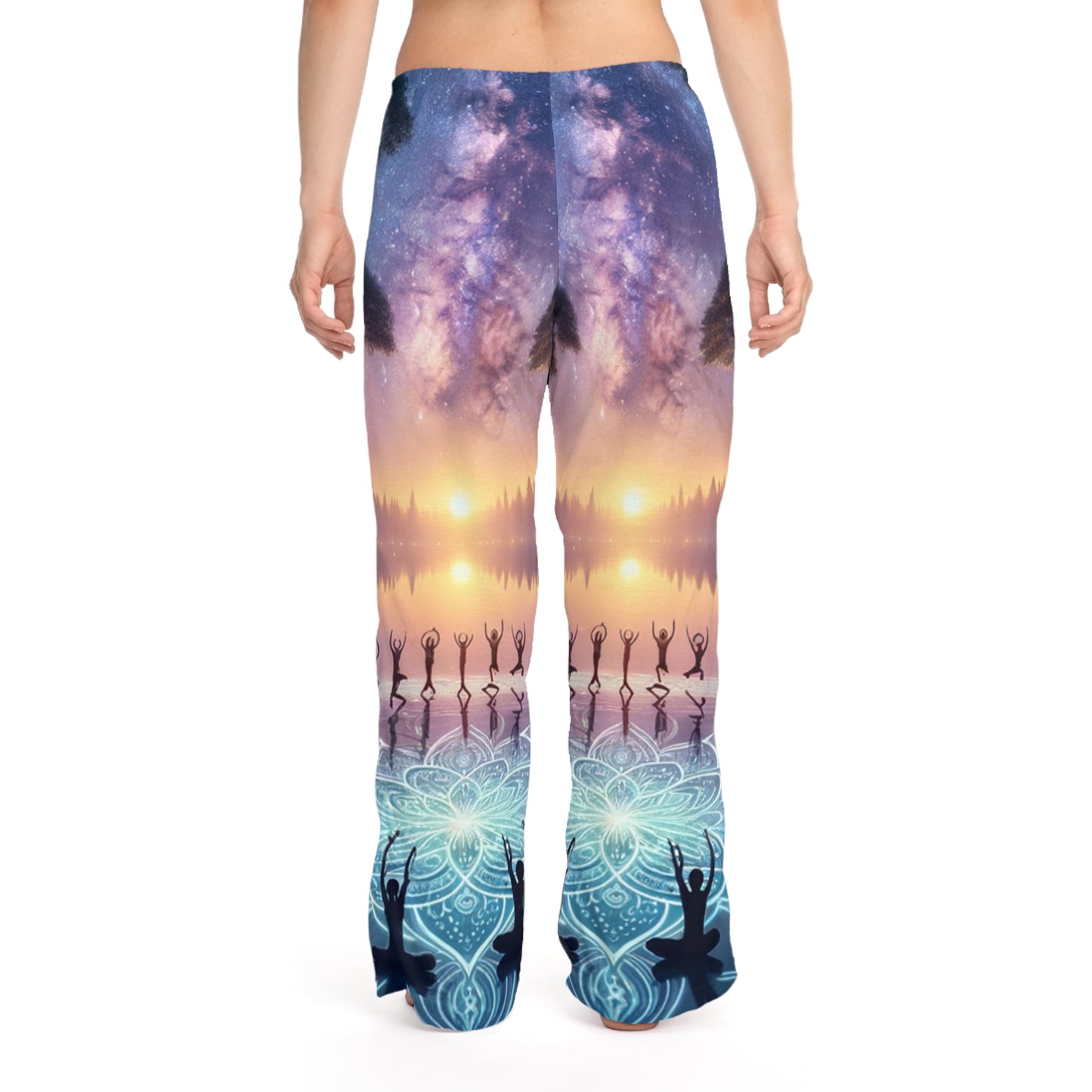 "Celestial Serenity: Mandala's Reflection" - Women lounge pants