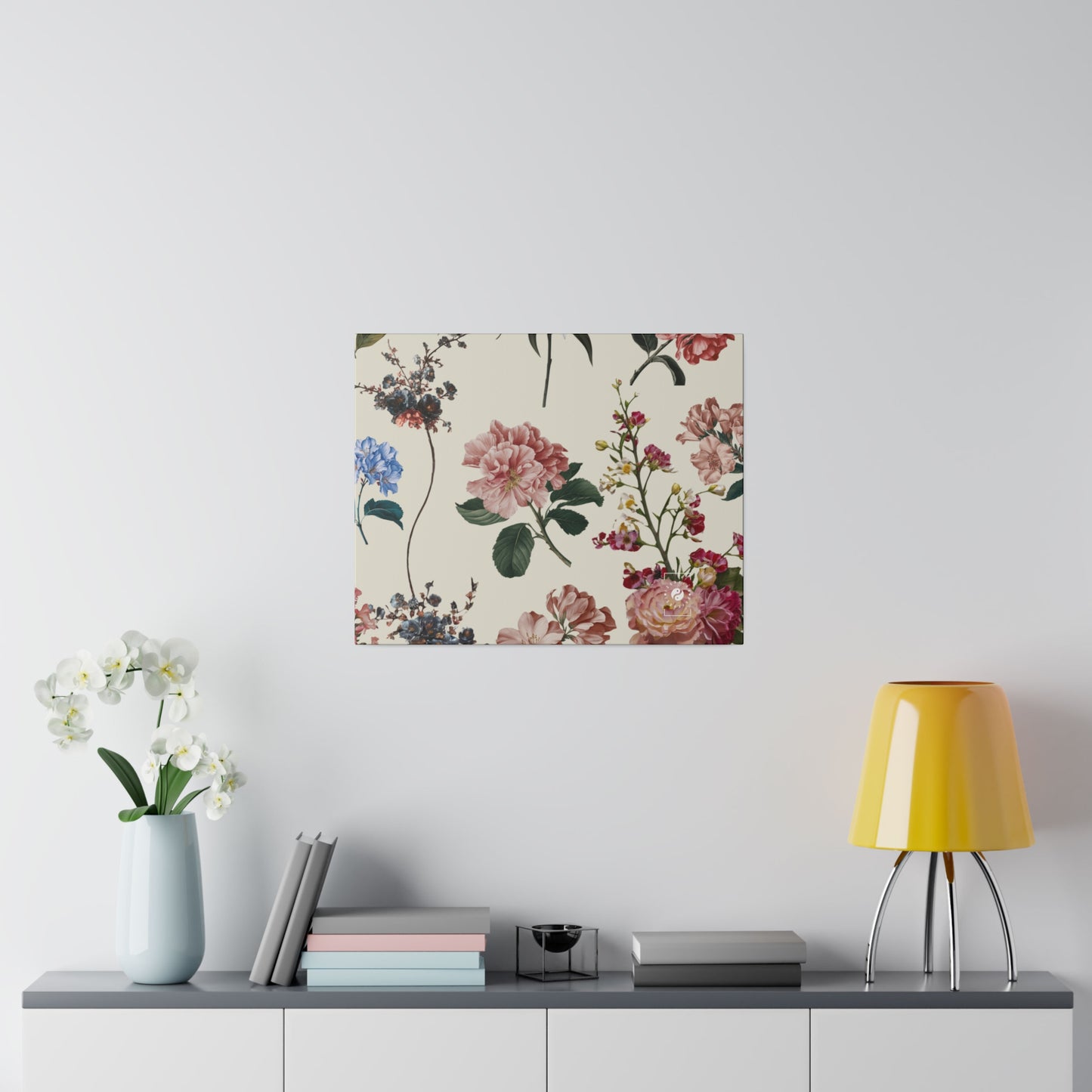 Botanicals on Beige - Art Print Canvas