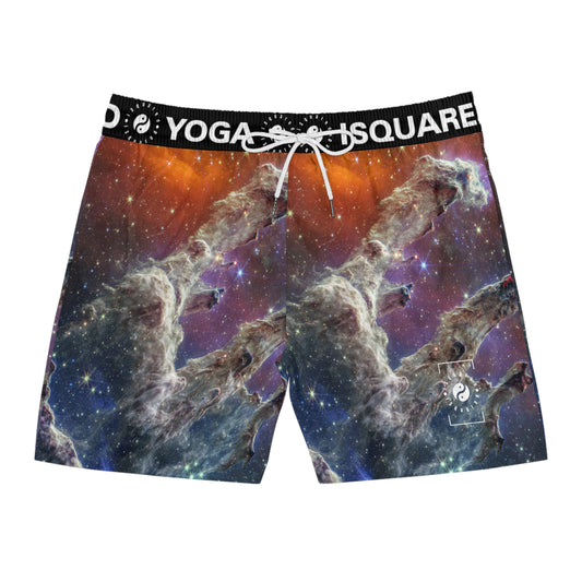 Pillars of Creation (NIRCam and MIRI Composite Image) - JWST Collection - Swim Shorts (Mid-Length) for Men