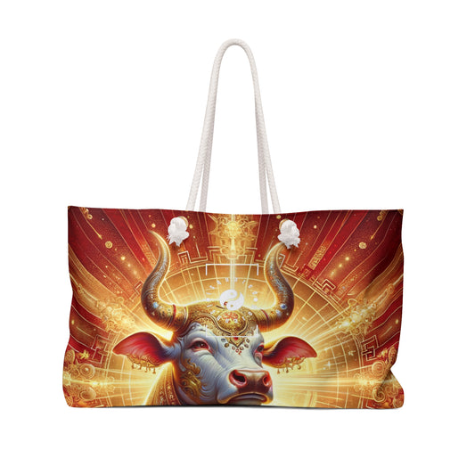 "Golden Euphoria: A Dance of the Divine Bovine" - Sac de yoga décontracté 