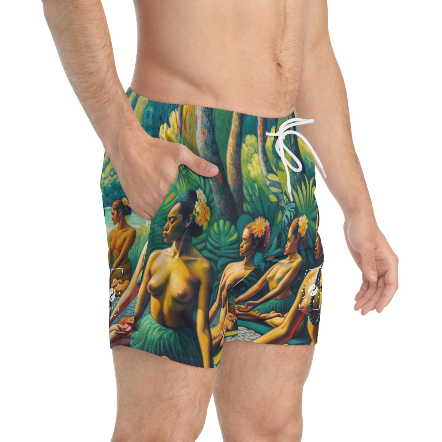 "Tahitian Tranquility - Swim Trunks for Men