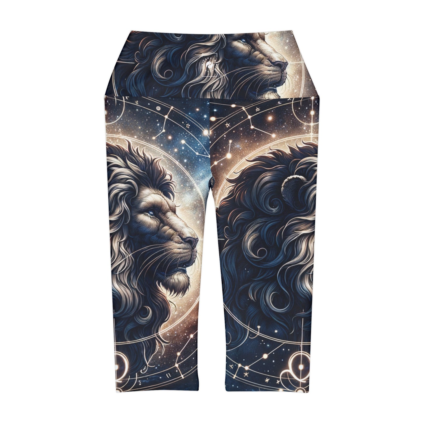 Celestial Leo Roar - High Waisted Capri Leggings