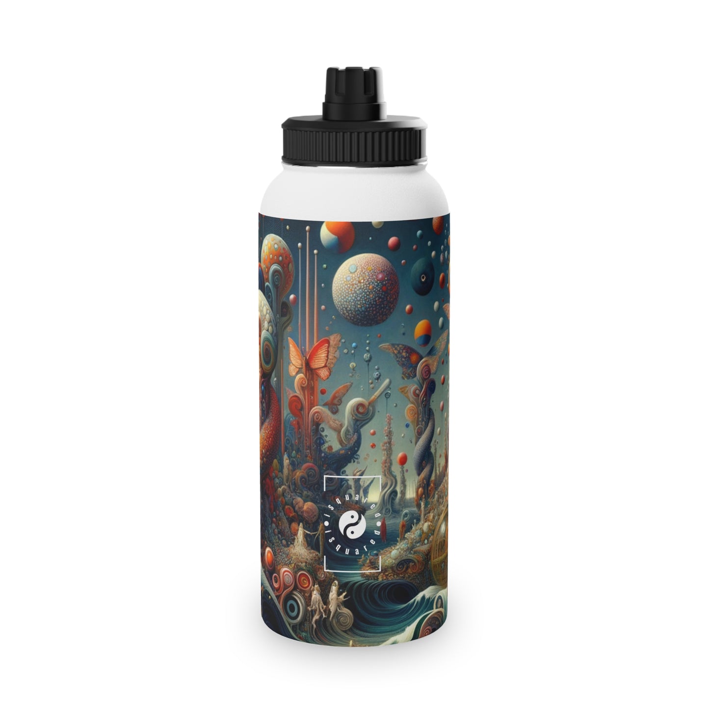 Kaleidoscopic Eden - Sports Water Bottle