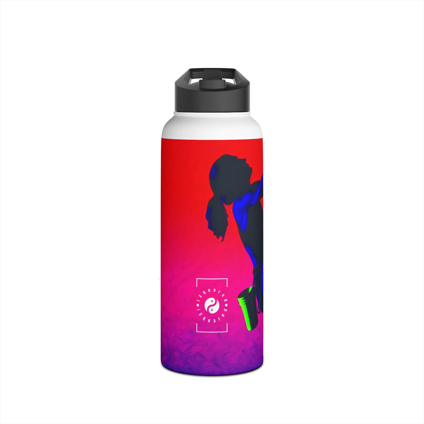 "Technicolour Ascent: The Digital Highline" - Water Bottle