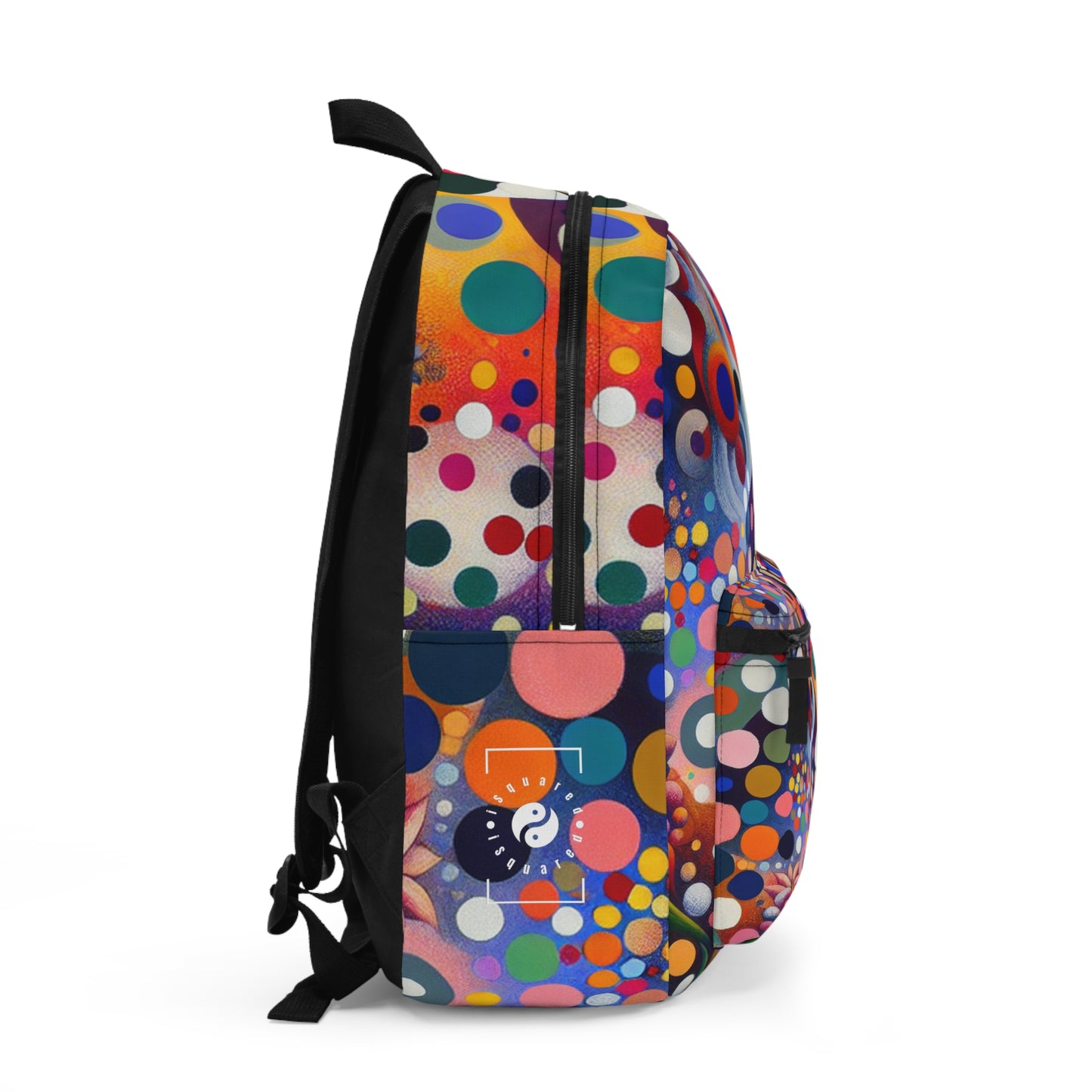 "Polka Petals in Yogic Surrealism: An Artistic Salute to Kusama and Kahlo" - Backpack