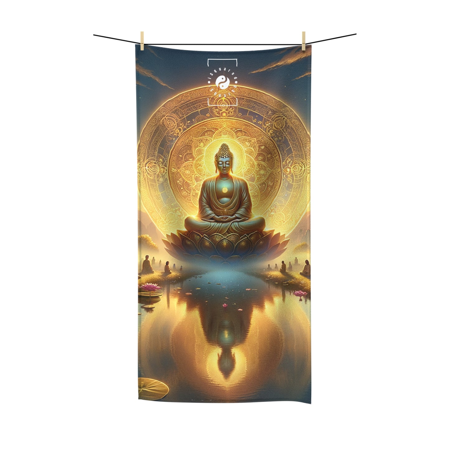 "Serenity in Transience: Illuminations of the Heart Sutra" - All Purpose Yoga Towel