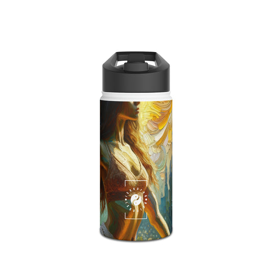 "Golden Warrior: A Tranquil Harmony" - Water Bottle