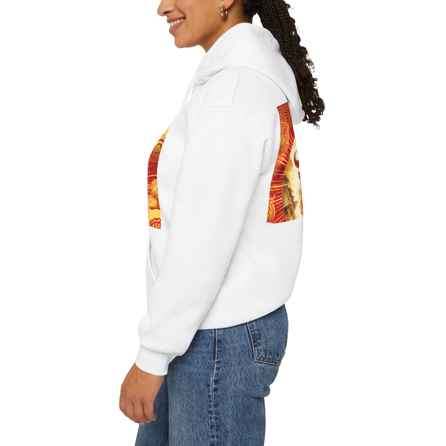 "Auspicious Gold of Divine Ewe: A Lunar New Year Revelry" - Hoodie