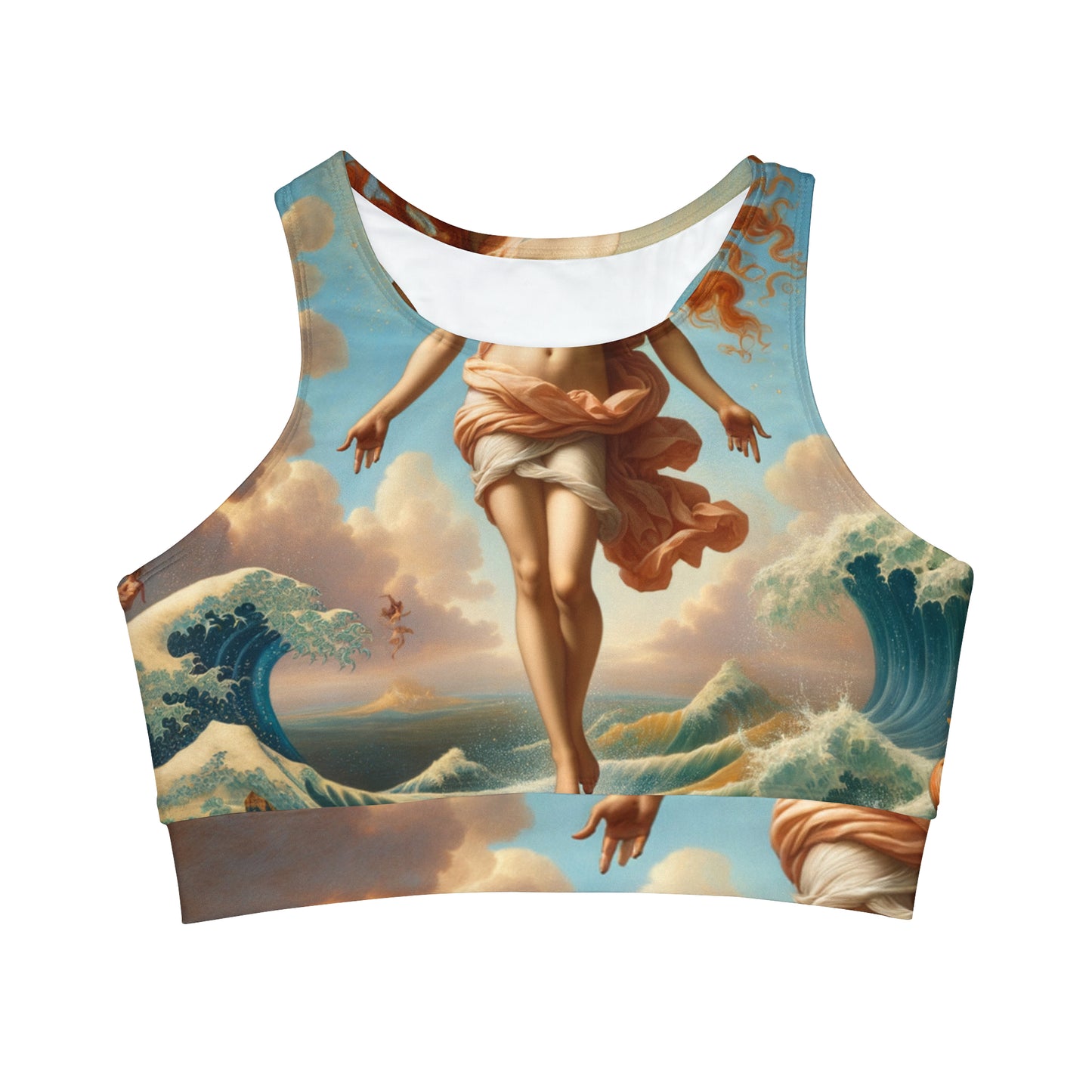 Rebirth of Venus - High Neck Crop Top