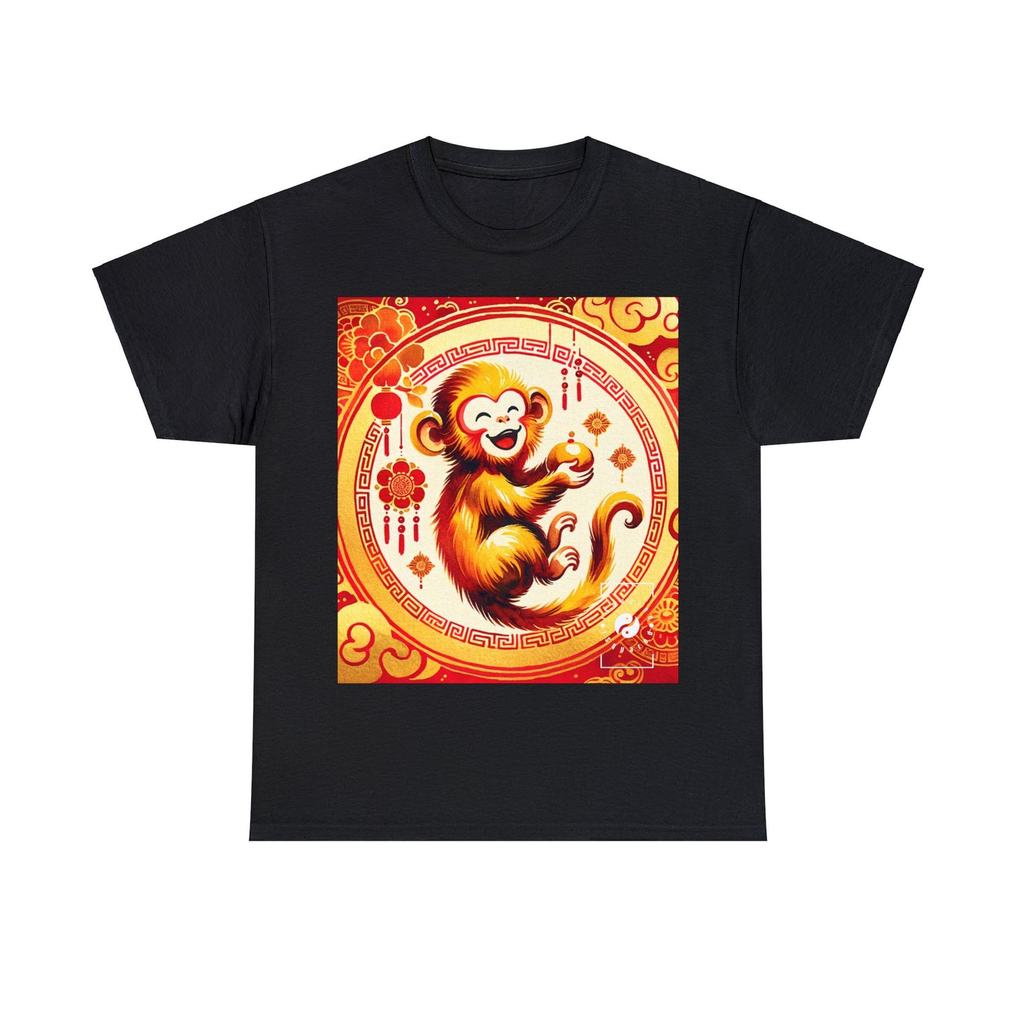 "Golden Simian Serenity in Scarlet Radiance" - Heavy T