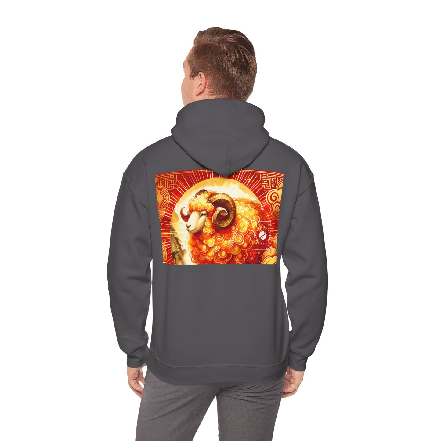 "Auspicious Gold of Divine Ewe: A Lunar New Year Revelry" - Hoodie