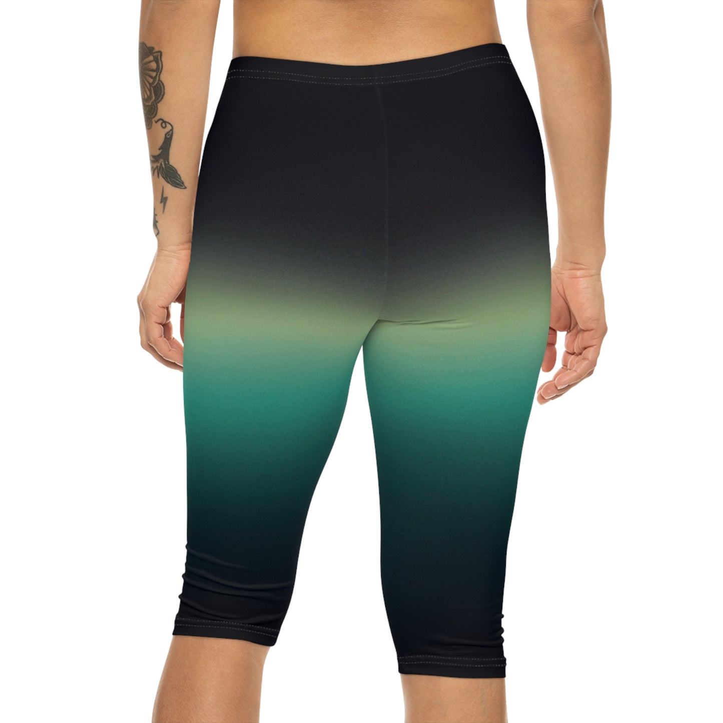 Midnight Gradients - Capri Shorts