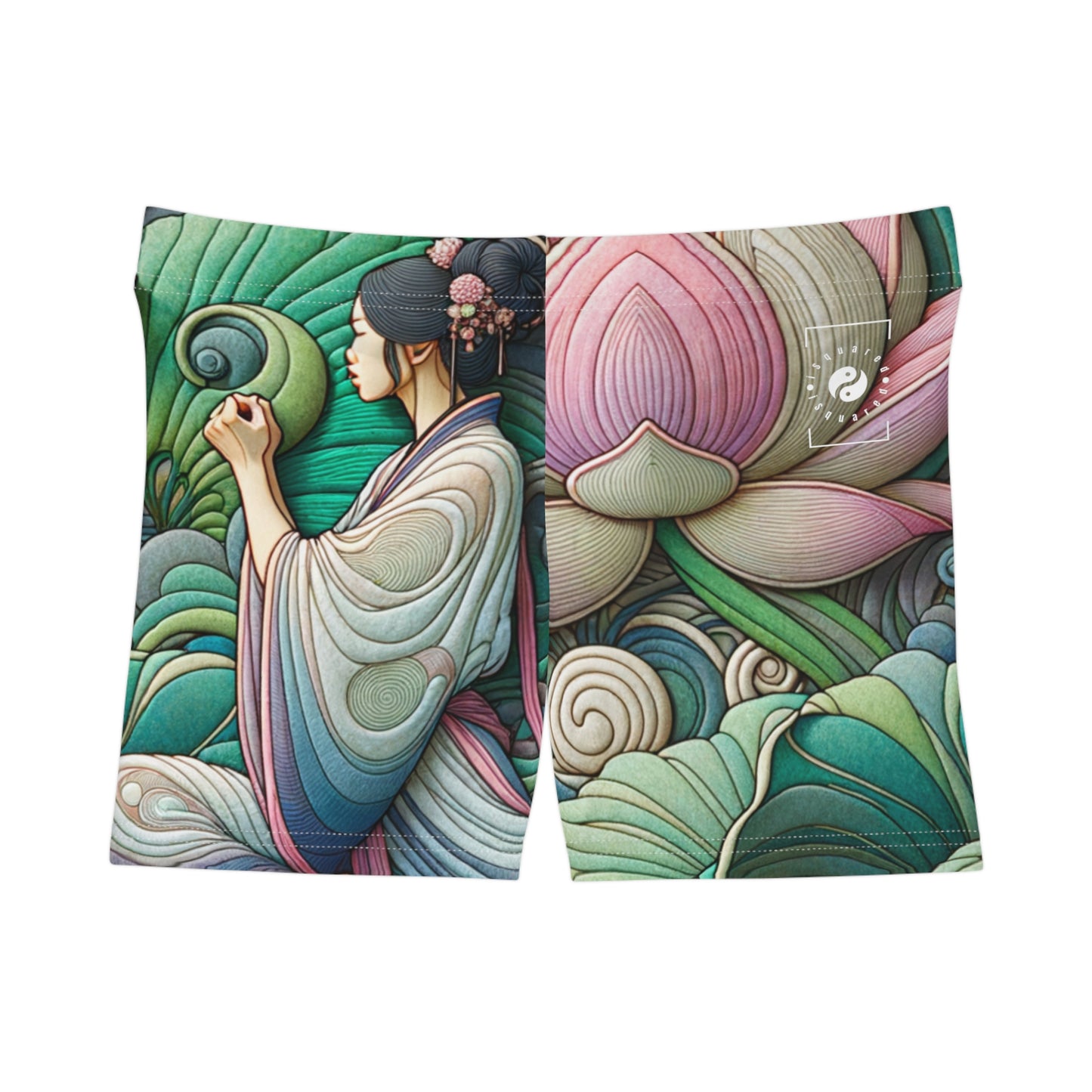 "Lotus Echo Serenity" - Mini Hot Yoga Short