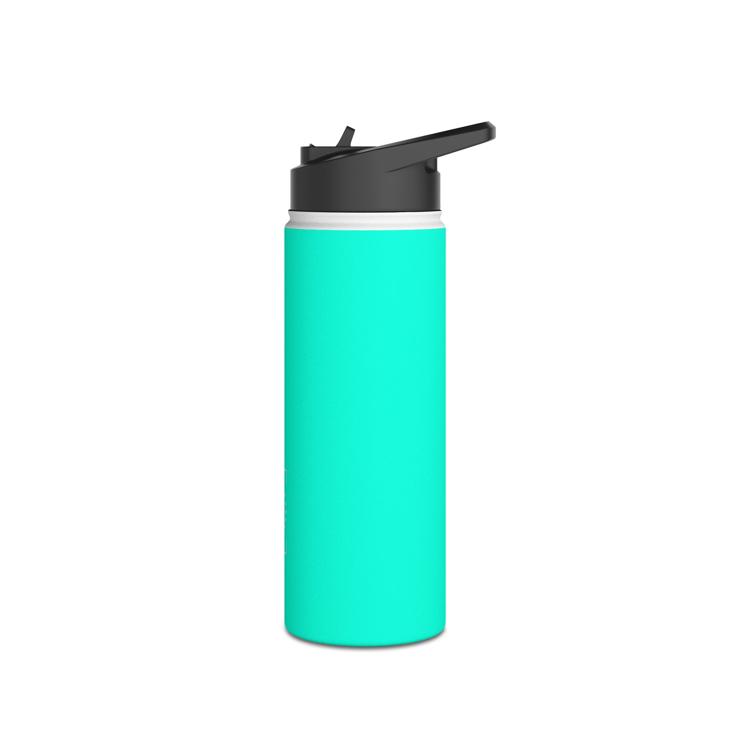 Neon Teal #11ffe3 - Water Bottle